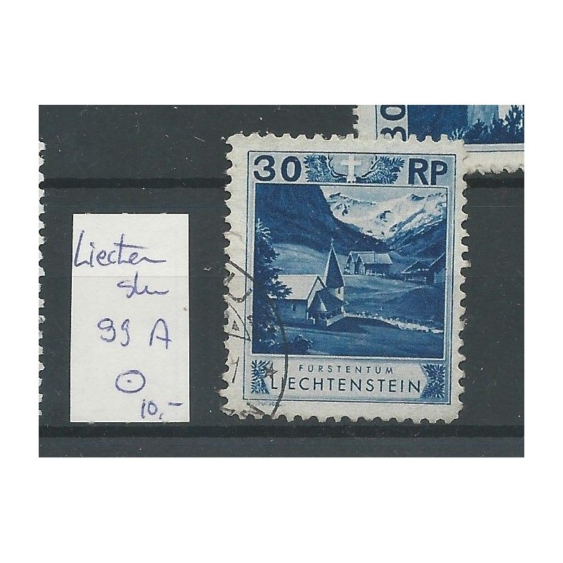 Liechtenstein 99A Landschaften & Fürsten  VFU/gebr  CV 12 €