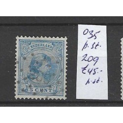 Netherlands 35 with numeral dot cancel 209 VFU/used CV 45 €