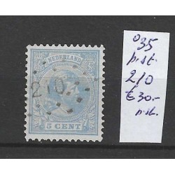 Netherlands 35 with numeral dot cancel 210 VFU/used CV 30 €