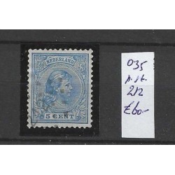 Netherlands 35 with numeral dot cancel 212 VFU/used CV 60 €