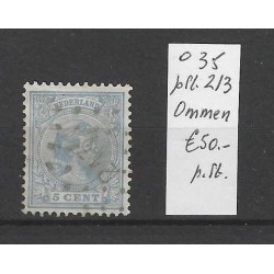 Netherlands 35 with numeral dot cancel 213 VFU/used CV 50 €