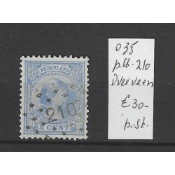 Netherlands 35 with numeral dot cancel 210 VFU/used CV 30 €