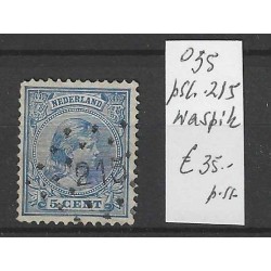 Netherlands 35 with numeral dot cancel 215 VFU/used CV 35 €