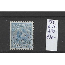 Netherlands 35 with numeral dot cancel 237  VFU/used CV 30 €