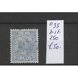 Netherlands 35 with numeral dot cancel 250  VFU/used CV 50 €
