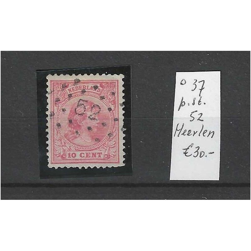 Nederland 37 met puntstempel 52 VFU/gebruikt CV 30 €