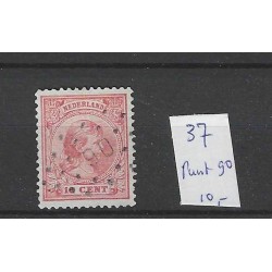 Netherlands 37 with numeral dot cancel 90 VFU/used CV 10 €