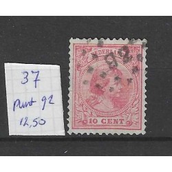 Netherlands 37 with numeral dot cancel 92 VFU/used CV 12 €