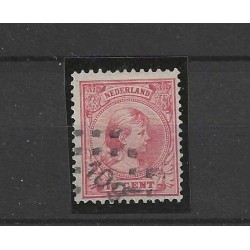 Netherlands 37 with numeral dot cancel 109 VFU/used CV 35 €