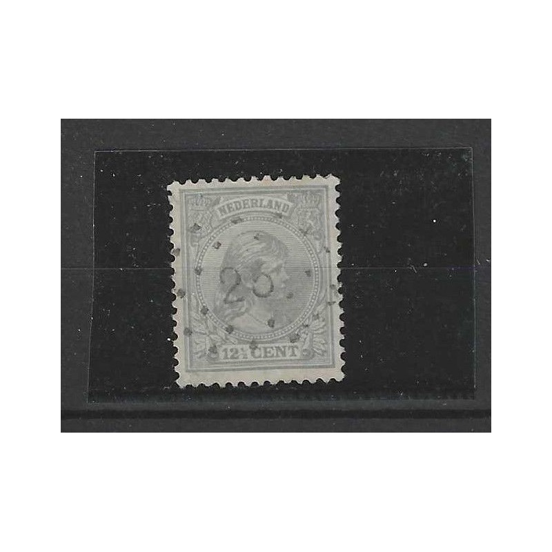 Netherlands 38 with numeral dot cancel 25 VFU/used CV 175 € schaafplekje
