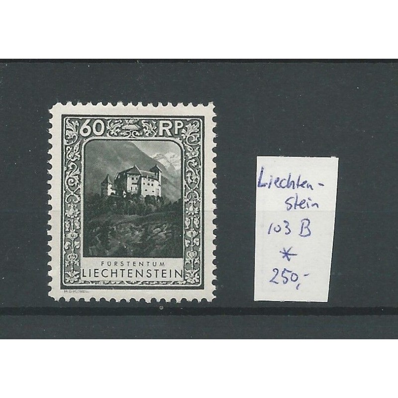 Liechtenstein 103B Landschaften & Fürsten  MH/unused  CV 320 €