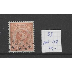 Netherlands 39 with numeral dot cancel  117 VFU/used CV 20 €