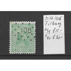 Netherlands 40 with numeral dot cancel  106 VFU/used CV 20 €
