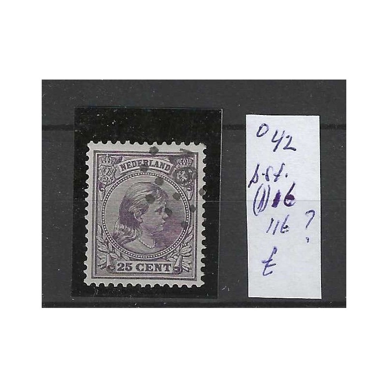 Nederland 42 met puntstempel  116 VFU/gebruikt CV 100 €