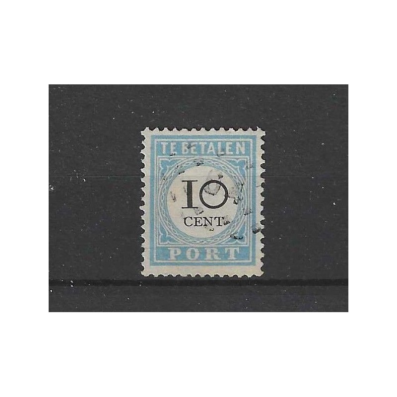 Netherlands P7D-I postage due with numeral dot cancel  64 VFU/used CV 20 €