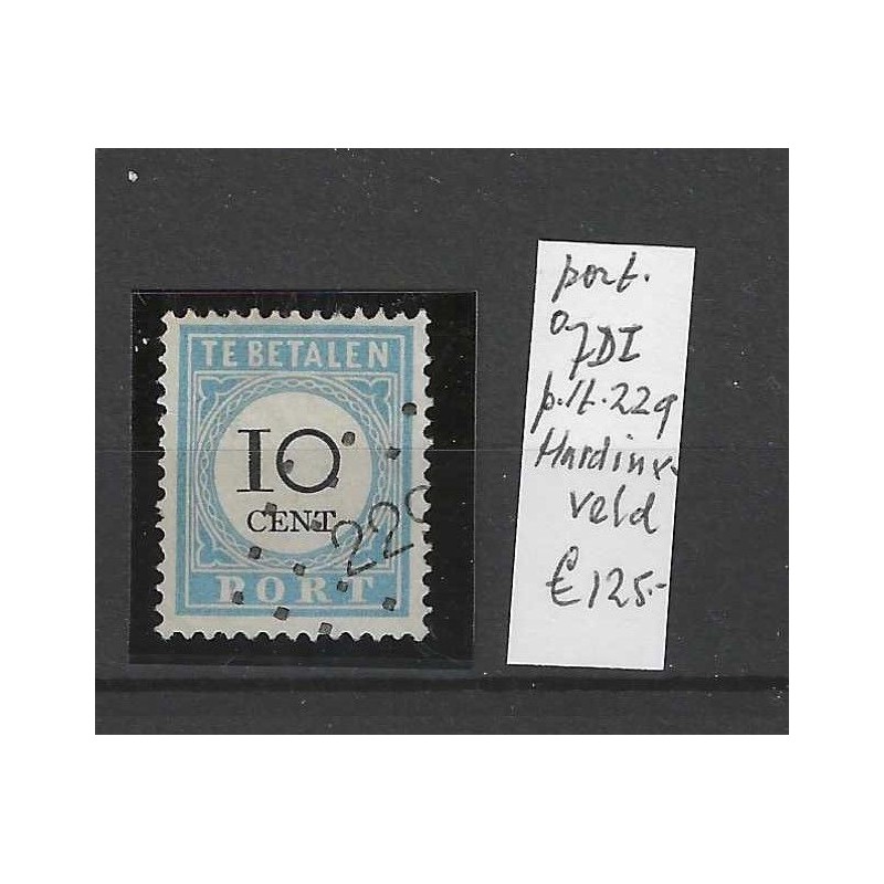 Netherlands P7D-I postage due with numeral dot cancel  229 VFU/used CV 130 €