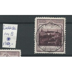 Liechtenstein 104B Landschaften & Fürsten  VFU/gebr  CV 160 €