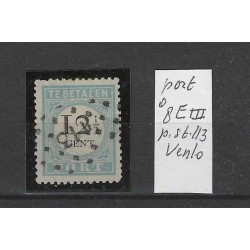 Netherlands P8E-III postage due with numeral dot cancel  113 VFU/used CV 47 €