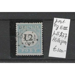 Netherlands P8E-III postage due with numeral dot cancel  237 VFU/used CV 140 €