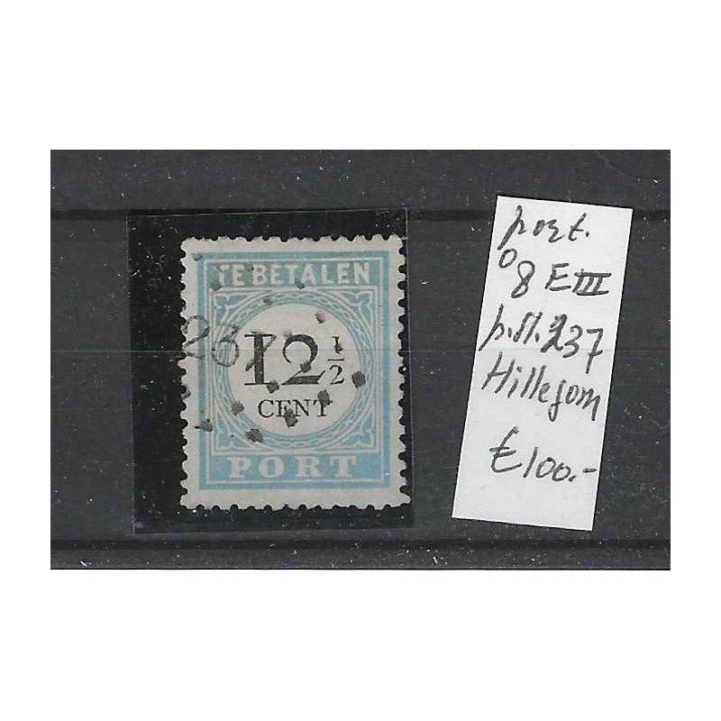 Nederland P8E-III port met puntstempel  237 VFU/gebruikt CV 140 €