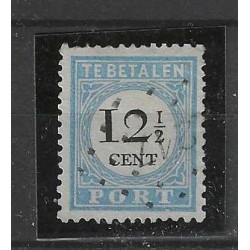 Netherlands P8D-III postage due with numeral dot cancel  217 VFU/used CV 185 €