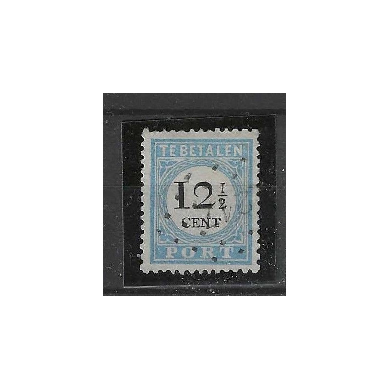 Netherlands P8D-III postage due with numeral dot cancel  217 VFU/used CV 185 €