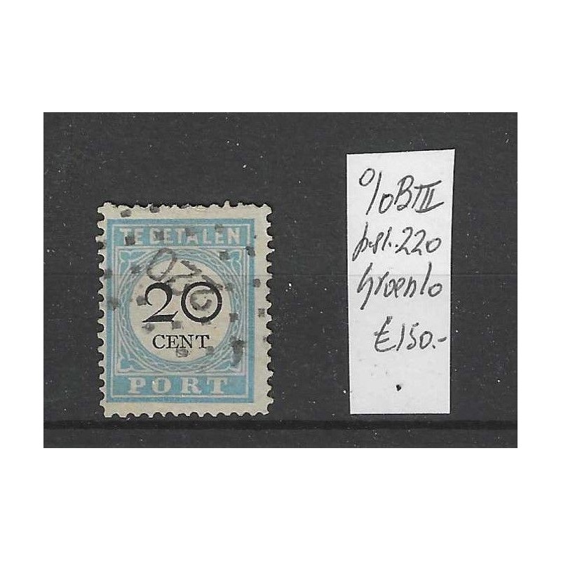 Nederland P10B-III port met puntstempel  220 VFU/gebruikt CV 150 €