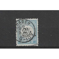 Netherlands P5 with "SCHAGEN 1893" small round cancel VFU/used CV 10+ €