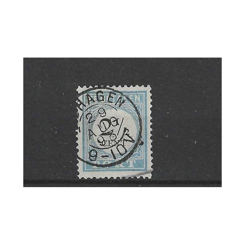 Netherlands P5 with "SCHAGEN 1893" small round cancel VFU/used CV 10+ €