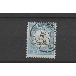 Netherlands P6 with "LEEUWARDEN-STN 1887" small round cancel VFU/used CV 30+ €