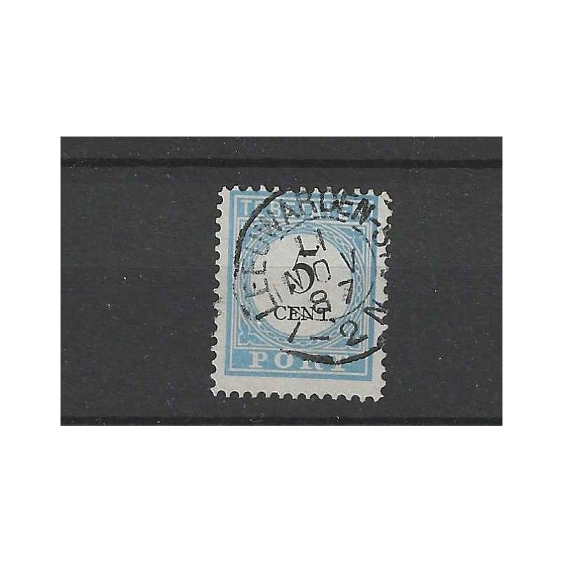 Netherlands P6 with "LEEUWARDEN-STN 1887" small round cancel VFU/used CV 30+ €