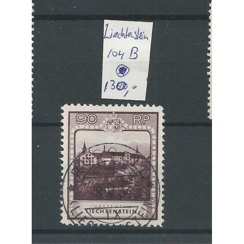 Liechtenstein 104B Landschaften & Fürsten  VFU/used  CV 160 €