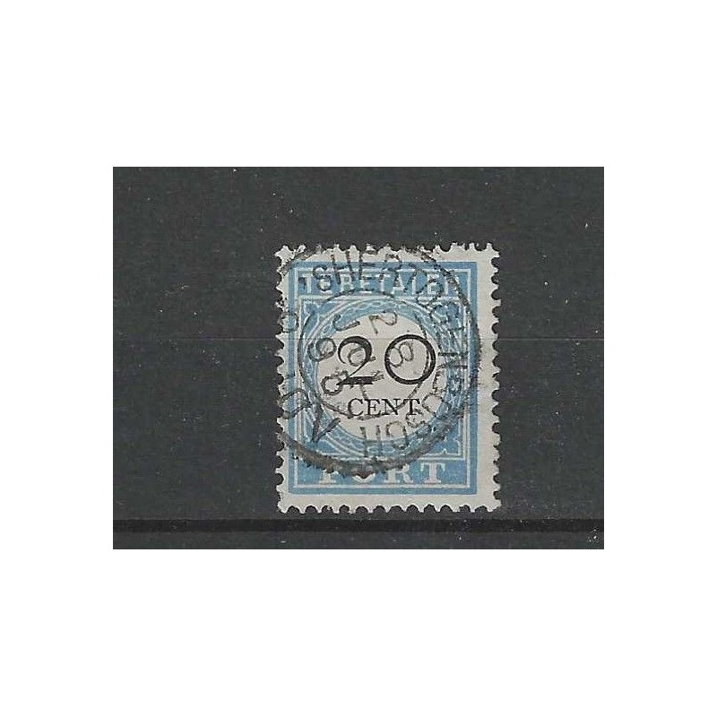Netherlands P10 with "HERTOGENBOSCH 1895" small round cancel VFU/used CV 10+ €
