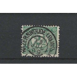 Netherlands 55 with "HAZERSWOUDE (RIJNDIJK) 1909" large round cancel VFU/used CV 15+ €