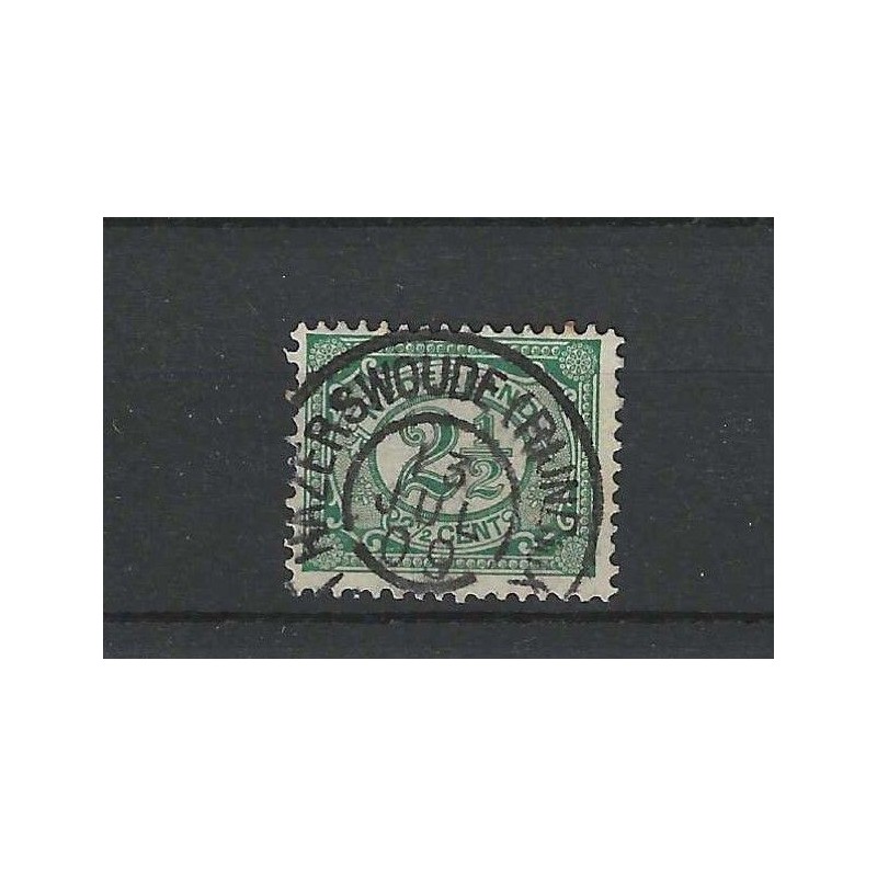 Netherlands 55 with "HAZERSWOUDE (RIJNDIJK) 1909" large round cancel VFU/used CV 15+ €