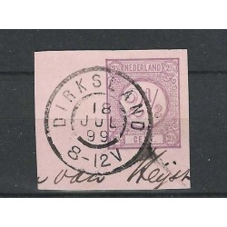 Netherlands 33 with "DIRKSLAND 1899" large round cancel VFU/used CV 75 €
