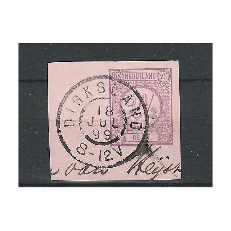 Nederland 33 met "DIRKSLAND 1899" grootrond VFU/gebruikt CV 75 €