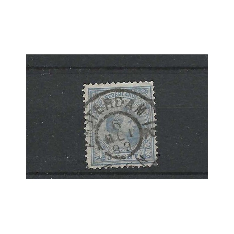 Netherlands 35 with "AMSTERDAM-12  1899" large round cancel VFU/used CV 25 €