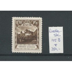 Liechtenstein 105B Landschaften & Fürsten  MH/unused  CV 450 €