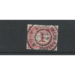 Netherlands 51 with "NIEUWERKERK A/D IJSEL 1903" large round cancel VFU/used CV 10+ €