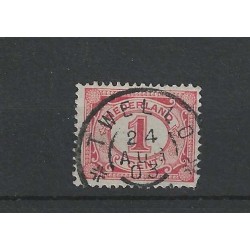 Netherlands 51 with "TWELLO 1903" large round cancel VFU/used CV 8+ €