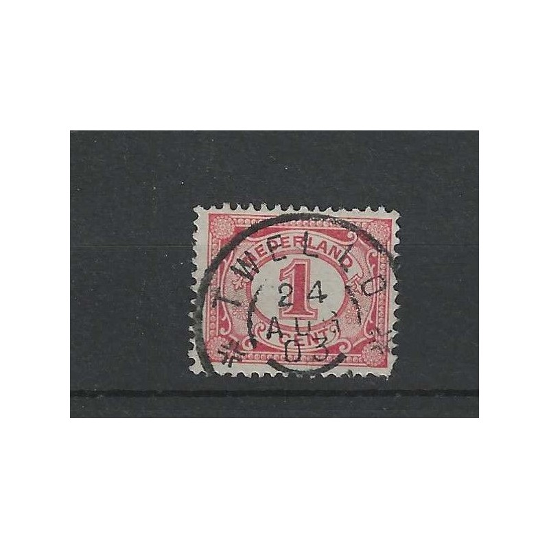 Netherlands 51 with "TWELLO 1903" large round cancel VFU/used CV 8+ €