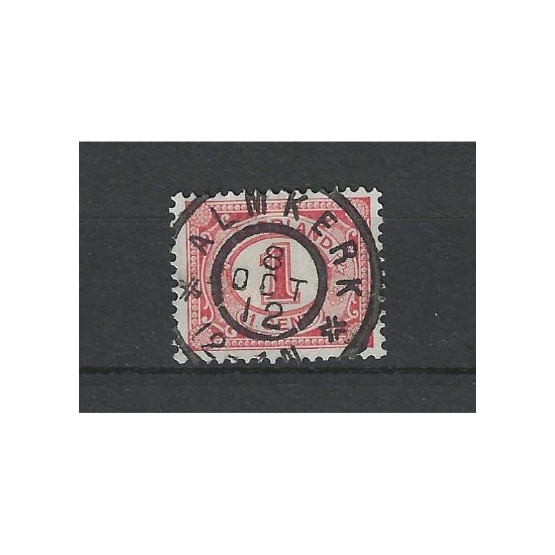 Netherlands 51 with "ALMKERK 1912" large round cancel VFU/used CV 15+ €