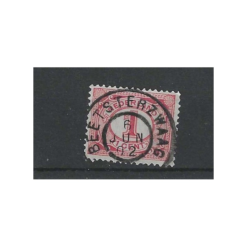 Nederland 51 met "BEETSTERZWAAG  1902" grootrond VFU/gebruikt CV 4+ €