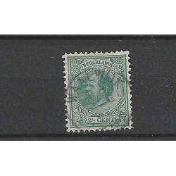 Netherlands 25 with "WAALWIJK 1891" small round cancel  VFU/used CV 58+ €