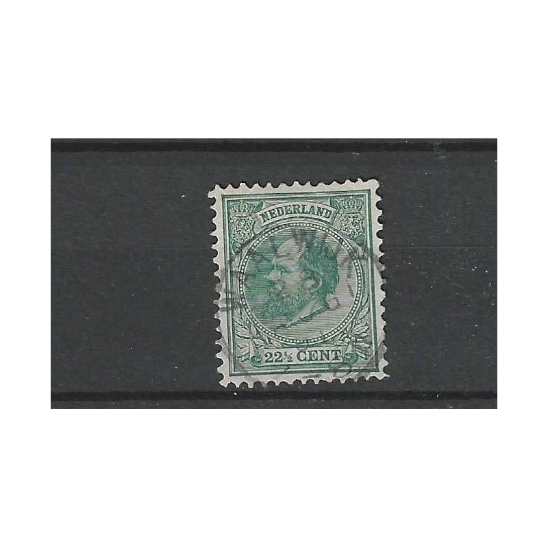 Netherlands 25 with "WAALWIJK 1891" small round cancel  VFU/used CV 58+ €