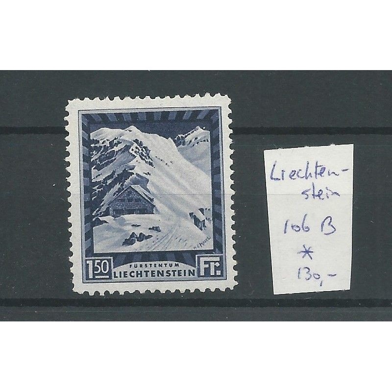 Liechtenstein 106B Landschaften & Fürsten  MH/unused  CV 160 €