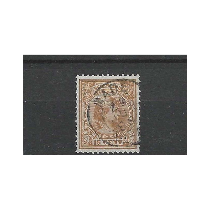 Nederland 39 met "MADE 1898" kleinrond  VFU/gebruikt CV 25+ €