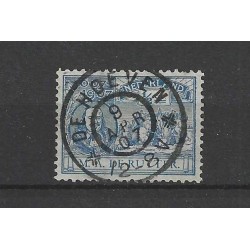 Netherlands 87 with "DE HOEVEN 1907" large round cancel VFU/used  CV 20++ €