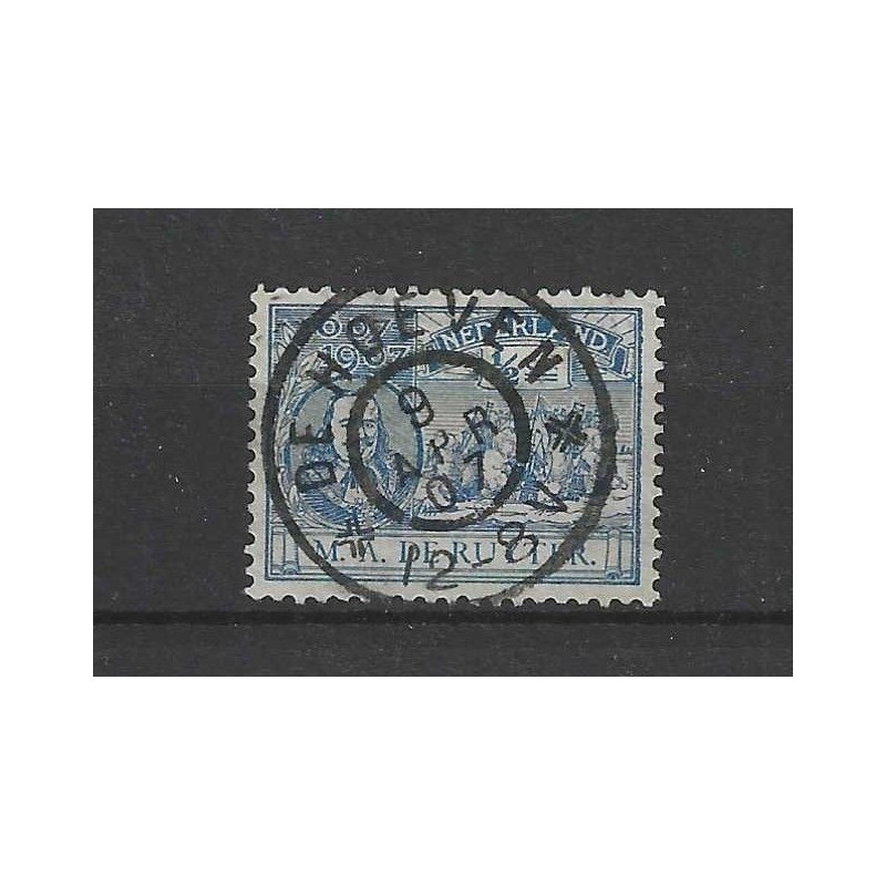 Nederland 87 met "DE HOEVEN 1907" grootrond VFU/gebr  CV 20++ €